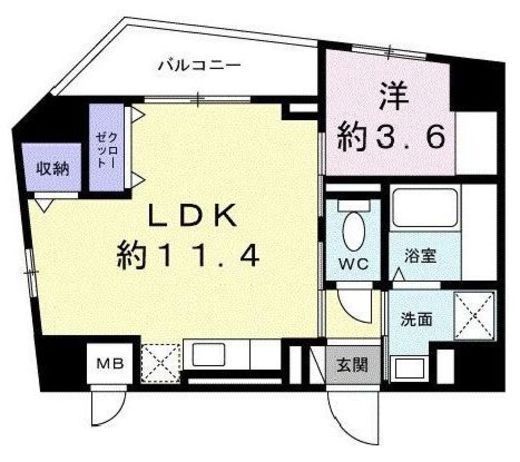 スリーピーラグーンⅡ 501 間取り図