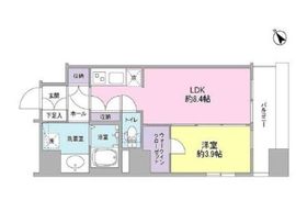 セレーナ文京千石 502 間取り図