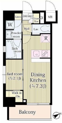 アジールコート桜上水 403 間取り図