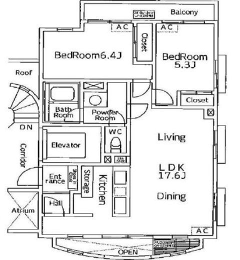 ピエトレ大和郷 2階 間取り図