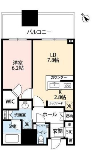 キャピタルゲートプレイス ザ・タワー 17階 間取り図