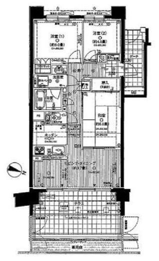 ナイスアーバンステイツ横濱新子安 1階 間取り図