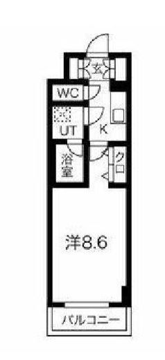 スパシエトラッド門前仲町 1003 間取り図