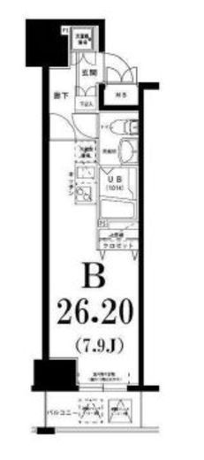 グリアス横浜プルミエール 6階 間取り図