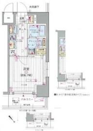 エステムプラザ川崎 10階 間取り図