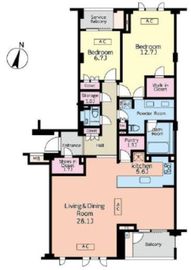 ブリスベージュ神宮前 6階 間取り図