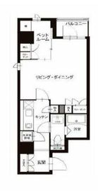 レックスガーデン神楽坂北町 201 間取り図