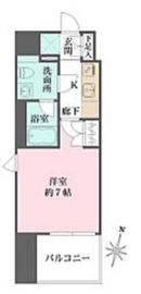 ベルフェリーク横濱山下町 601 間取り図