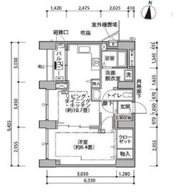 東雲キャナルコートCODAN 14-414 間取り図