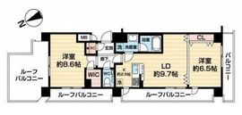カスタリア新宿御苑 1403 間取り図