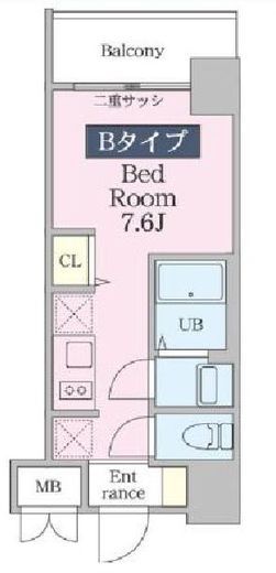 ファインプレイス川崎 502 間取り図