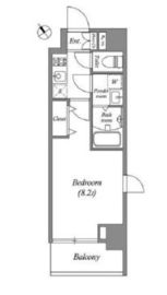 グランパセオ田端 B404 間取り図