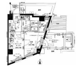 センチュリー初台 6階 間取り図