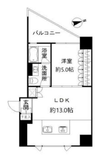 アーバンスタイル立川 705 間取り図