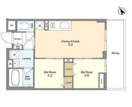 The Grand Terrace Wakabayashi 215 間取り図