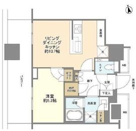 ブランズ渋谷桜丘 17階 間取り図