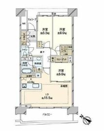 HARUMI FLAG PARK VILLAGE (晴海フラッグ パークヴィレッジ) 2階 間取り図