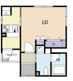 クーカイ・テラス武蔵小山 201 間取り図