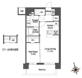 アビティ宮前平 205 間取り図