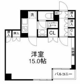 ユニーブル島津山 3階 間取り図