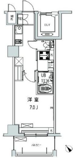 グローリア十条 302 間取り図