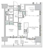 ONE ROOF RESIDENCE TAMACHI (ワンルーフレジデンス田町) 1409 間取り図