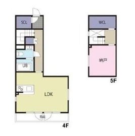 クーカイ・テラス武蔵小山 403 間取り図