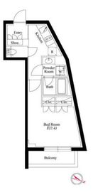 プレアス中野新井 404 間取り図