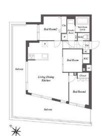 オープンブルーム渋谷本町 501 間取り図