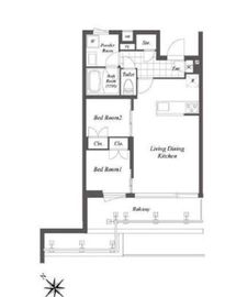 オープンブルーム渋谷本町 503 間取り図