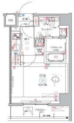 クレヴィスタ中野新橋Ⅱ 701 間取り図