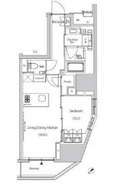 ザ・パークハビオ市ヶ谷ウエスト 502 間取り図