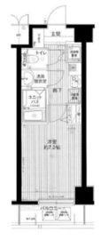 メインステージ赤坂 8階 間取り図