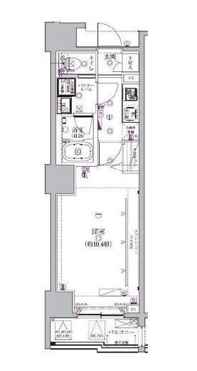 クレイシア三田 9階 間取り図