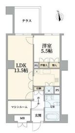 ペアシティルネッサンス 6階 間取り図