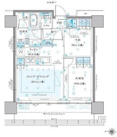 THE YOKOHAMA FRONT TOWER (ザ・ヨコハマフロントタワー) 25階 間取り図