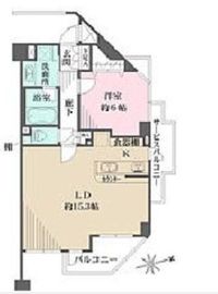 レクシオ荻窪 6階 間取り図