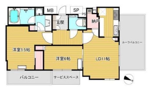 パークホームズ中野南台ステーションテラス 11階 間取り図