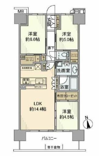 パークホームズ海老名フォレストプレミア 3階 間取り図