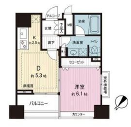 カテリーナ代々木プレイス 10階 間取り図