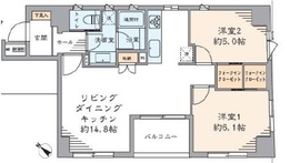 グリーンパーク日本橋参番館 8階 間取り図