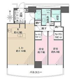 M.M.TOWERS FORESIS (エムエムタワーズフォレシス) 21階 間取り図
