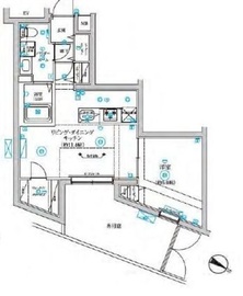 RELUXIA不動前 (リルシア不動前) 1階 間取り図