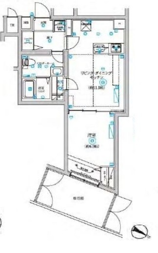 RELUXIA不動前 (リルシア不動前) 1階 間取り図