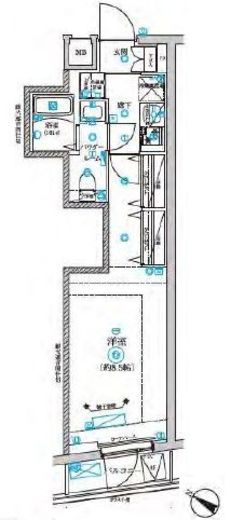 RELUXIA不動前 (リルシア不動前) 3階 間取り図