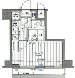 グランド・ガーラ麻布十番 7階 間取り図