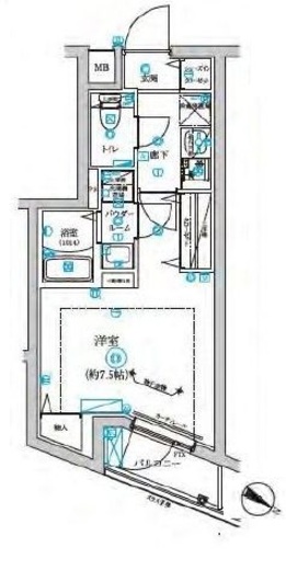 RELUXIA不動前 (リルシア不動前) 4階 間取り図