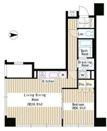 クレアーレ麹町 405 間取り図