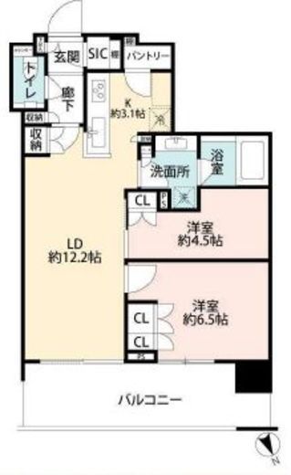スカイズタワー＆ガーデン 32階 間取り図