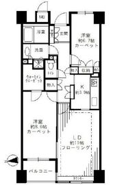 パークハイム神楽坂 12階 間取り図